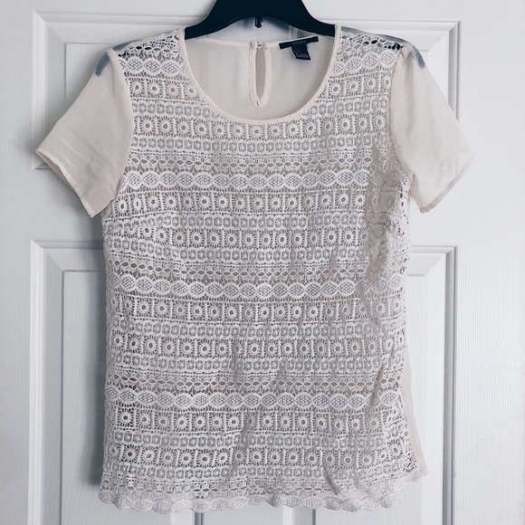 forever 21 sheer lace top - Picture 1 of 3